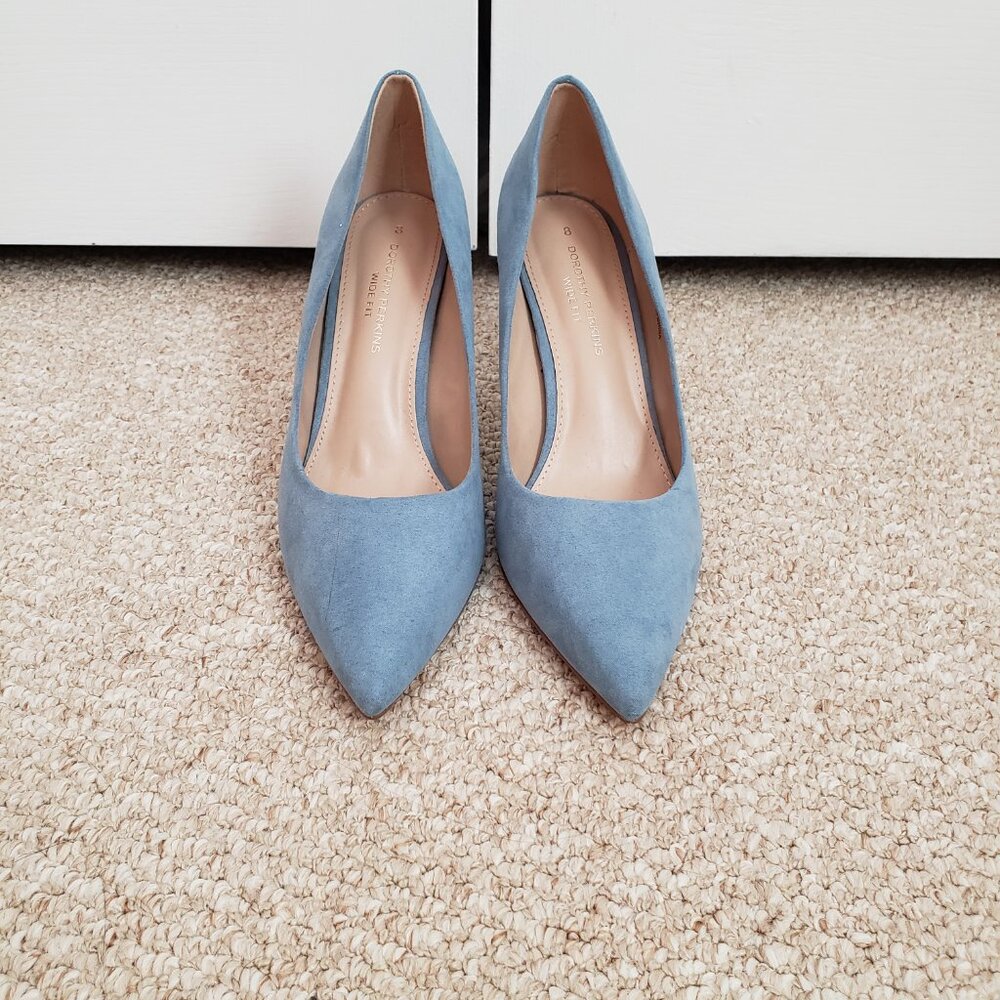 Blue suede heels - Picture 7 of 7